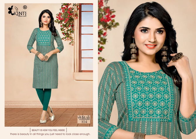 Kinti Mitali Casual Daily Wear Wholesale Cotton Kurtis Catalog
